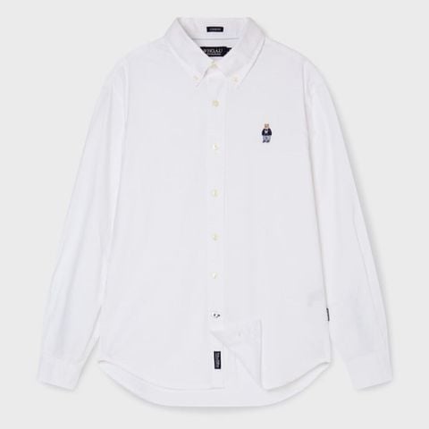 Áo Sơ Mi WHOAU [Unisex] - Steve Oxford Shirt White - WHYWF2311U