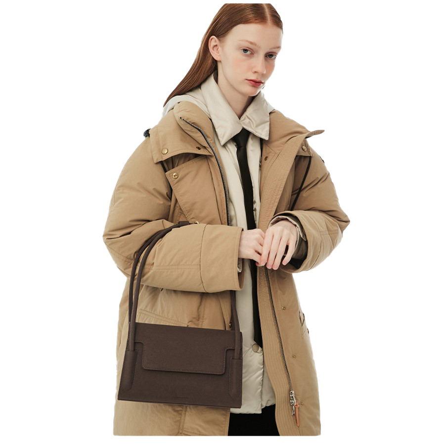  Túi Xách FindKapoor Korea - Marty Bag 26 Chamude - Dark Brown 