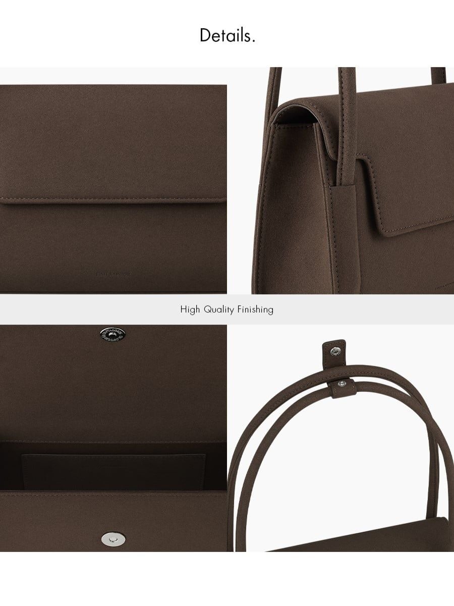  Túi Xách FindKapoor Korea - Marty Bag 26 Chamude - Dark Brown 