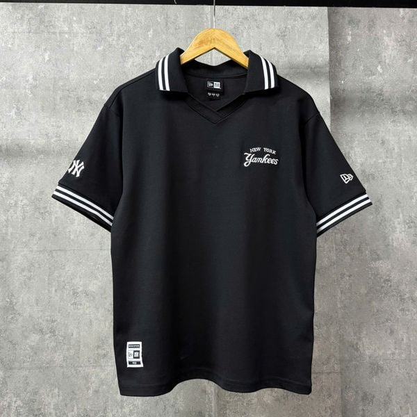 Áo Thun Polo New Era - [Unisex] NY Yankees Basic Logo Polo - Black