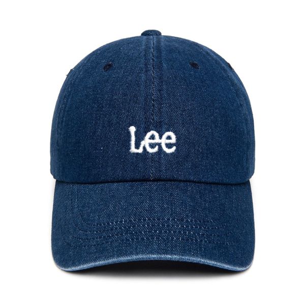 Nón Lee [Unisex] - Small Twitch Logo Denim Ball Cap Indigo Medium - LE2501CA10IM