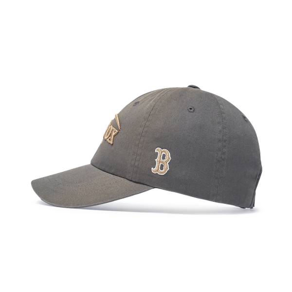 Nón MLB Korea - [Unisex] Vintage Washed Curve Logo Unstructured Ball - 3ACPV076N