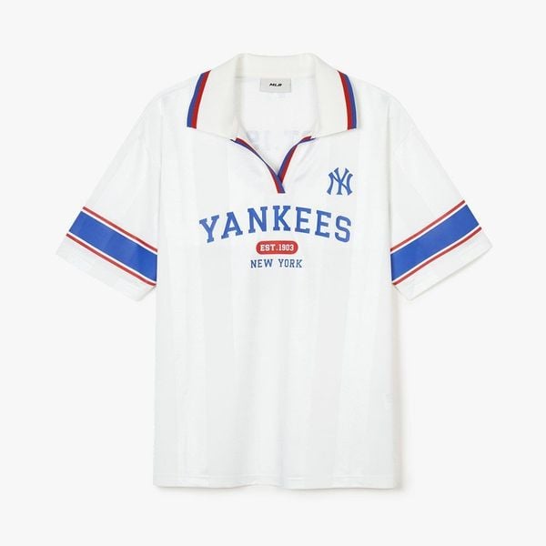  Áo Polo MLB [Unisex] Varsity Sport Jersey Overfit - 3FTSV1743 