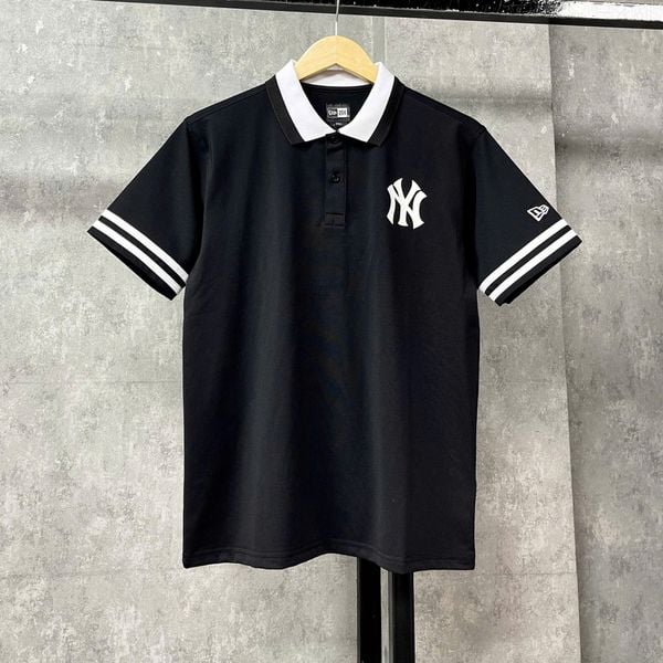 Áo Thun Polo New Era - [Unisex] NY Yankees Basic Arm Line Black