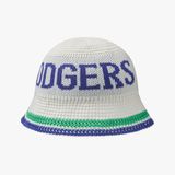  Nón Bucket Dệt Len MLB Knitted Crochet - 3AHTK014N-07IVS 