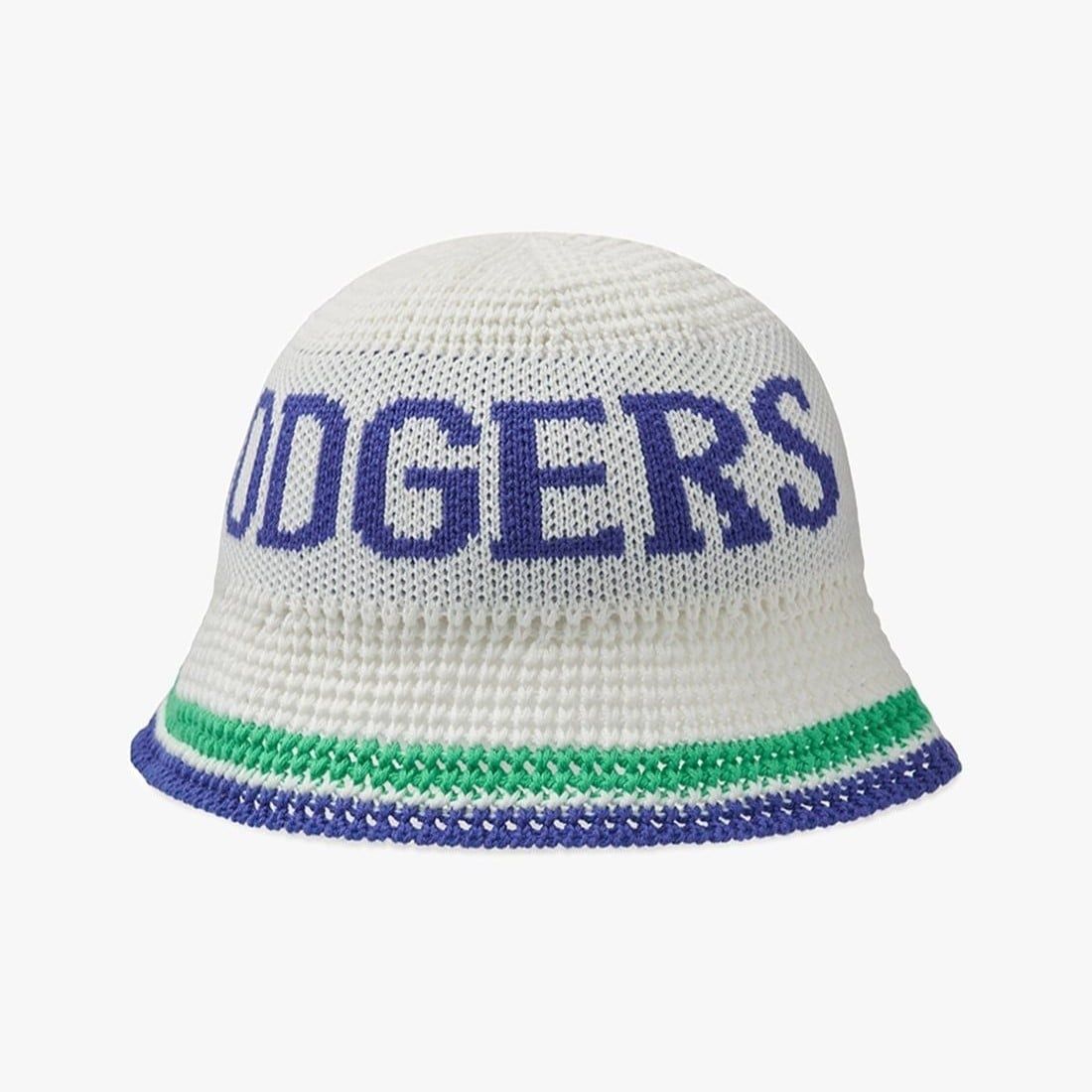  Nón Bucket Dệt Len MLB Knitted Crochet - 3AHTK014N-07IVS 