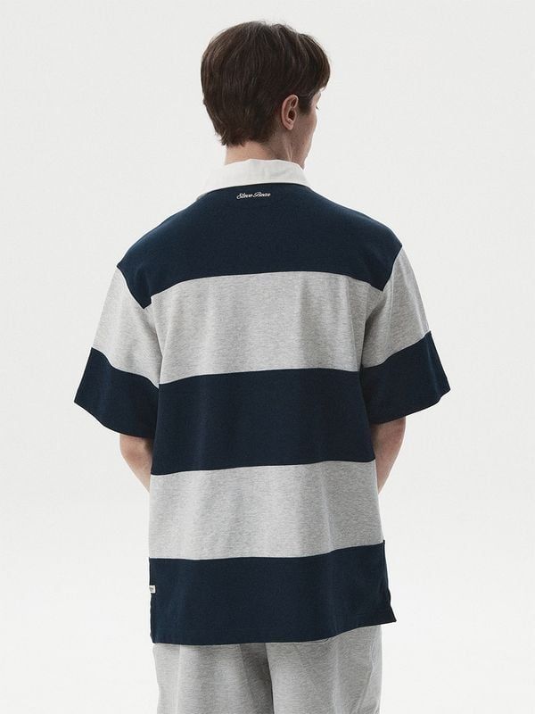 Áo Polo WHOAU [Unisex] -Steve Colorblock Collar T-Shirt - WHHAG2421U 