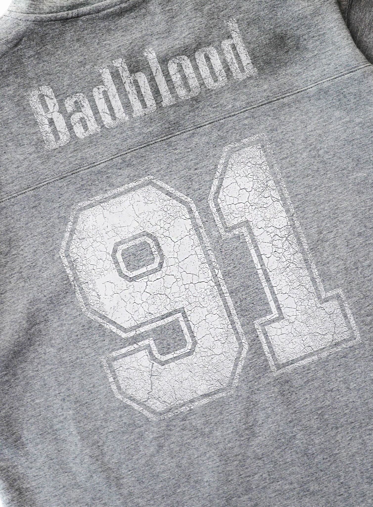  Áo Thun [Unisex] Badblood - 91 Crack Print V-Neck T-Shirt Gray w-tee25-050 