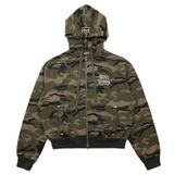  Áo Khoác [Unisex] Badblood - [w-hde24-027] Camo Hooded ZipUp Military 