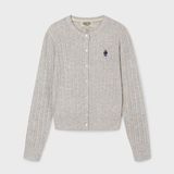  Áo Cardigan WHOAU [Nữ] - Steve High Gauge Wool Cable - WHCKG1215F 