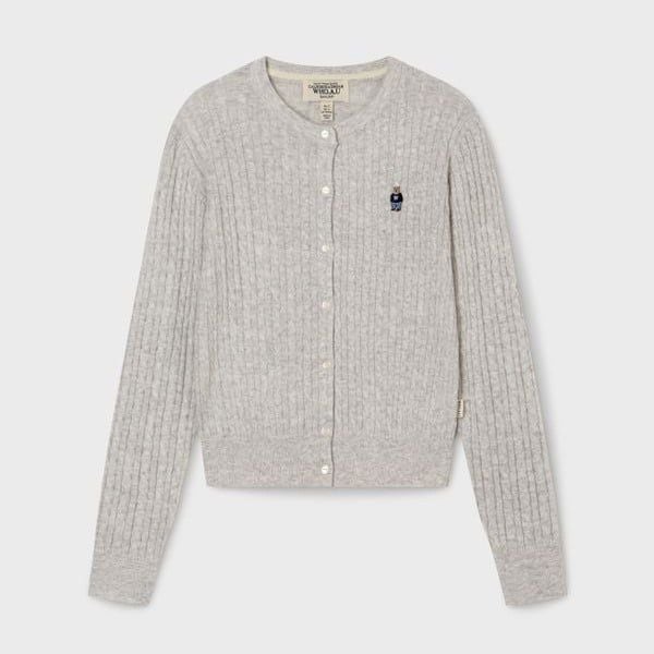  Áo Cardigan WHOAU [Nữ] - Steve High Gauge Wool Cable - WHCKG1215F 