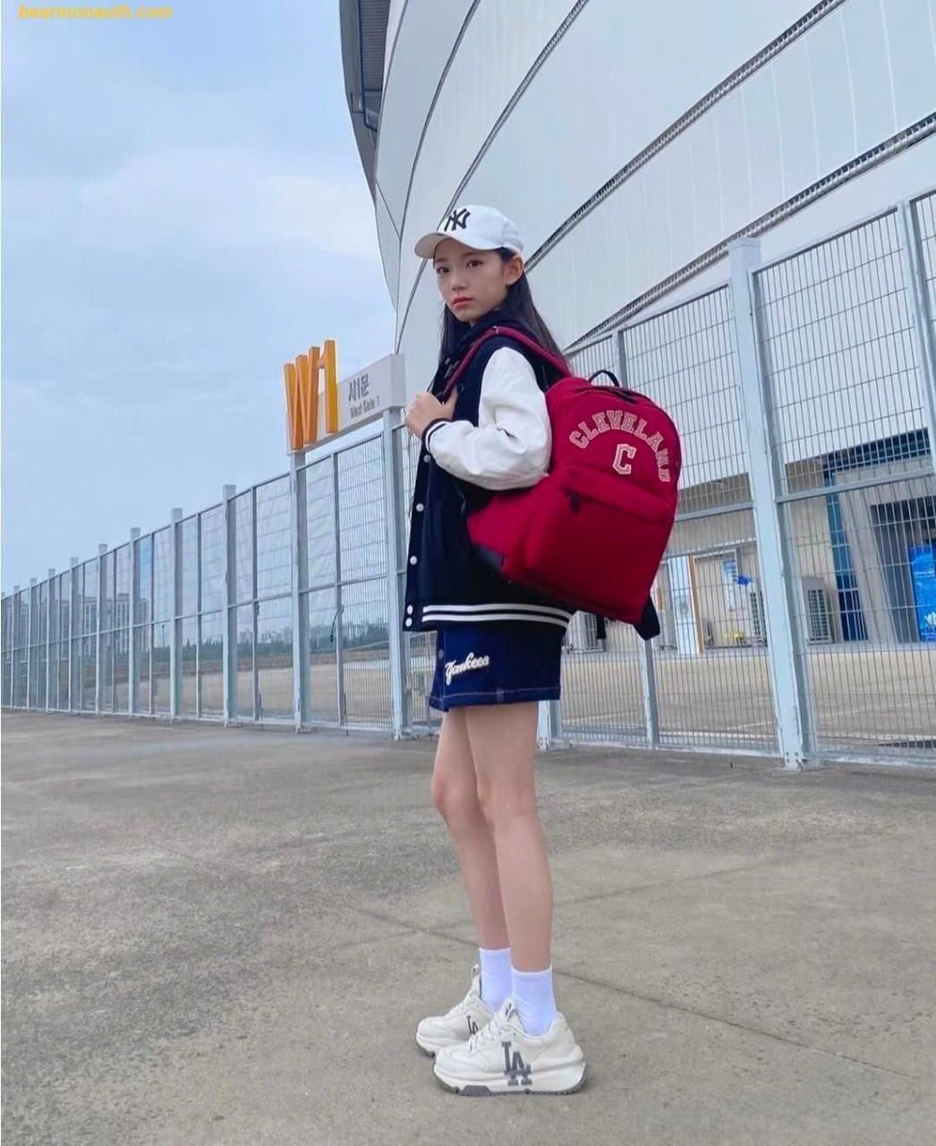  Balo MLB Korea Varsity Cleveland - 7ABKBV13N-45WID 