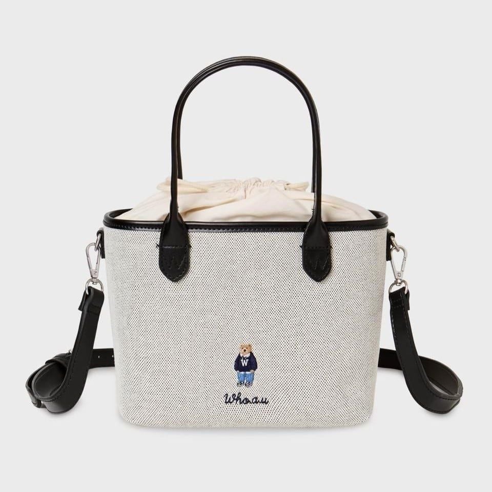  Túi Xách Whoau - Steve Canvas Tote Bag Black - WHBGG2224A 