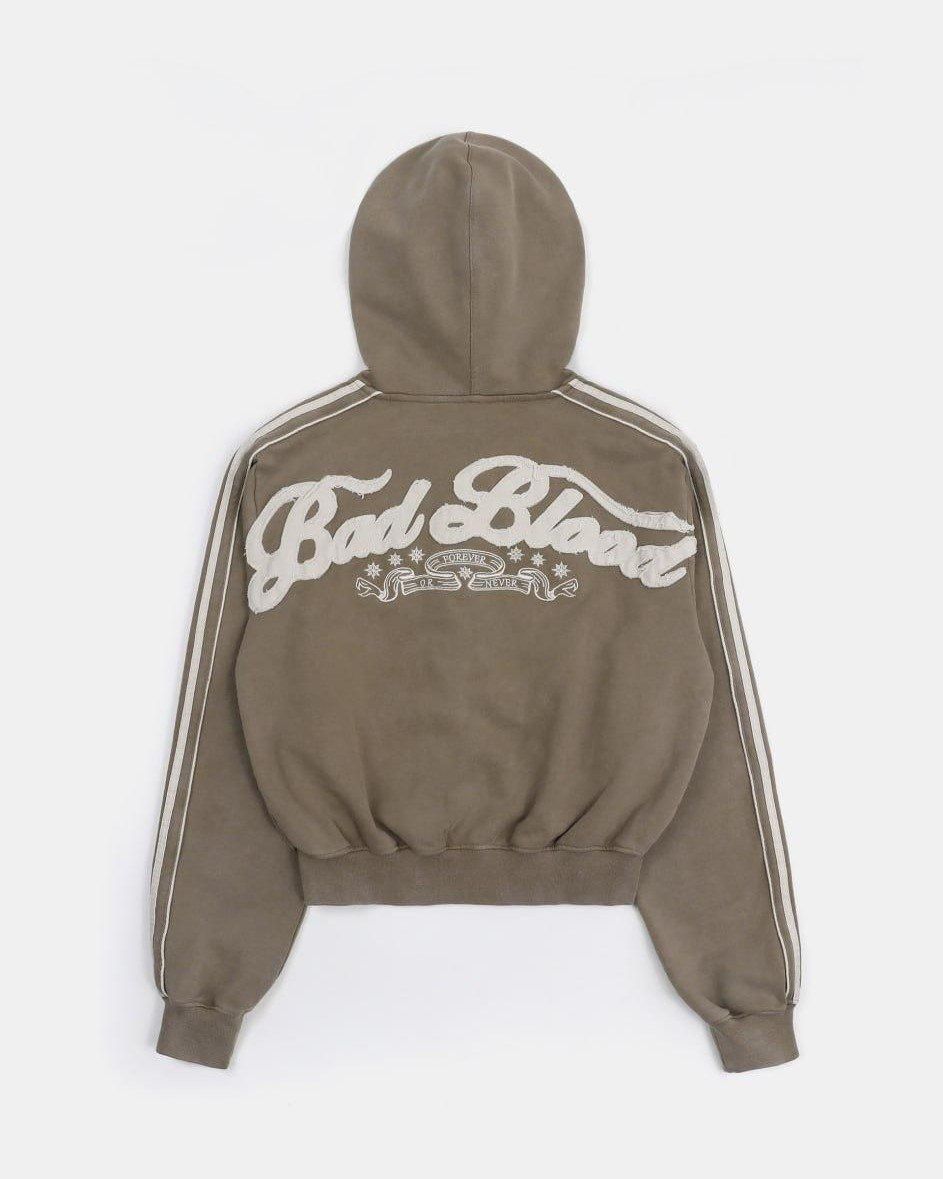  Áo Khoác [Unisex] Badblood - [w-hde25-006] Billy Washed Hooded ZipUp Sand 