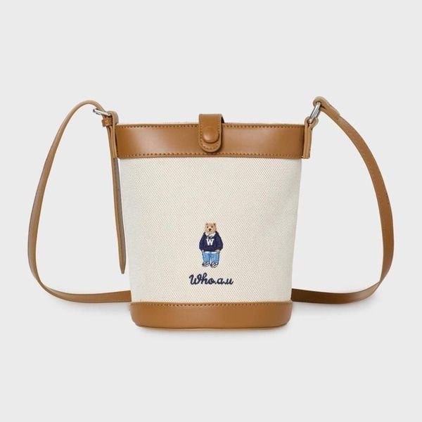 Túi Xách Whoau - Steve Canvas Cross Bag Beige - WHBGG2222A