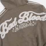  Áo Khoác [Unisex] Badblood - [w-hde25-006] Billy Washed Hooded ZipUp Sand 