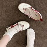  Giày Jeep Mary Jane - [Nữ] Outdoor Shoes Women's Low Top White Red - P651W13111 