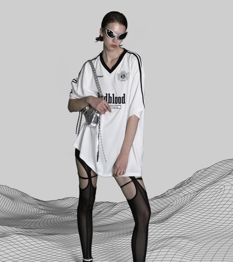  Áo Thun [Unisex] Badblood - [at-tee23-003] Sports Club T-Shirt White 