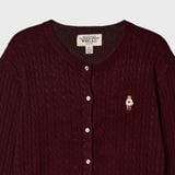  Áo Cardigan WHOAU [Nữ] - Steve High Gauge Wool Cable - WHCKG4912F 