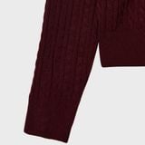  Áo Cardigan WHOAU [Nữ] - Steve High Gauge Wool Cable - WHCKG4912F 