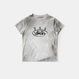  Áo Thun [Unisex] Badblood - [w-tee25-043] Crack Print T-shirt White 