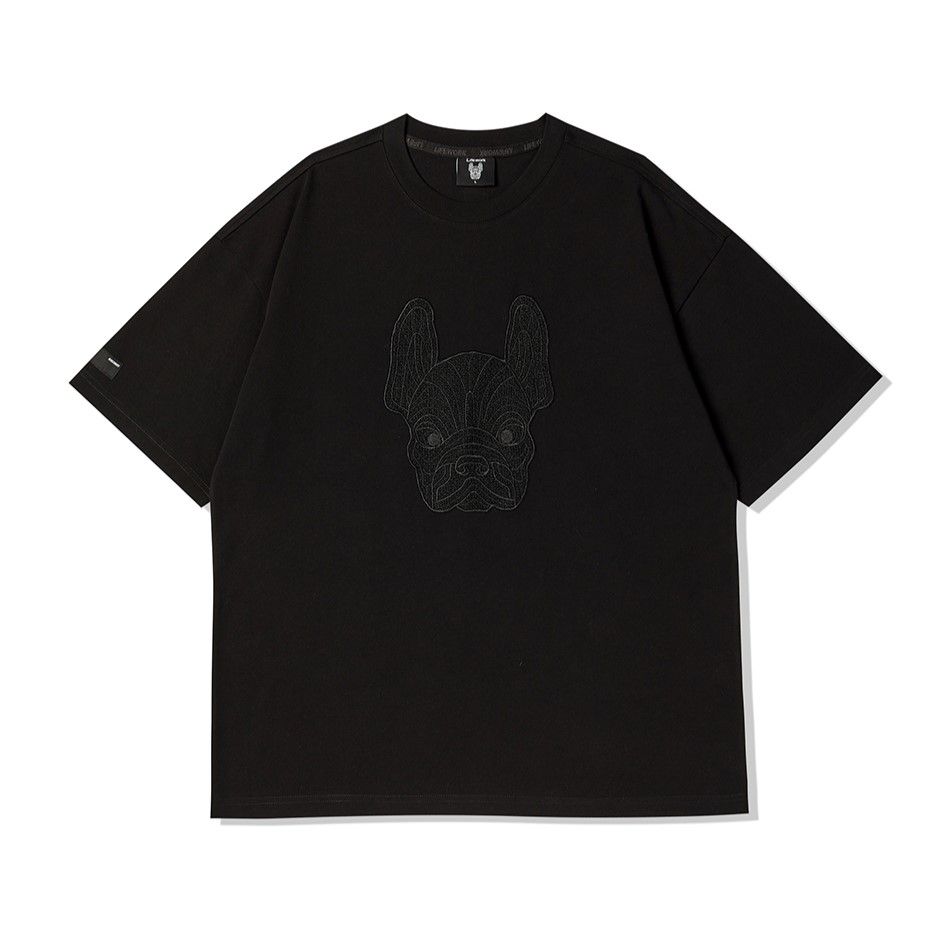  Áo thun Life Work [Unisex] - Laceradock Applique Short Sleeve T-Shirt - LW232TS125 