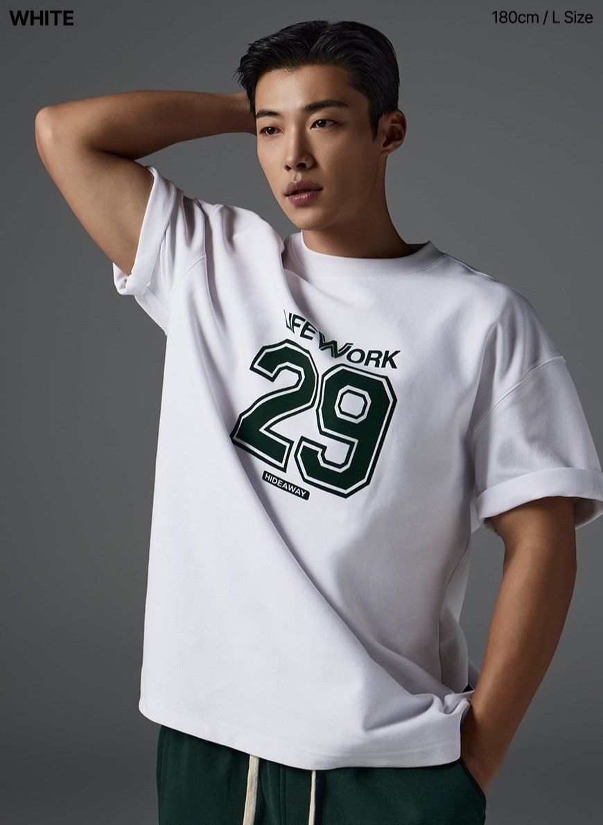  Áo thun Life Work [Unisex] - Numbering One Mile Short Sleeve T-Shirt - LW252TS103 