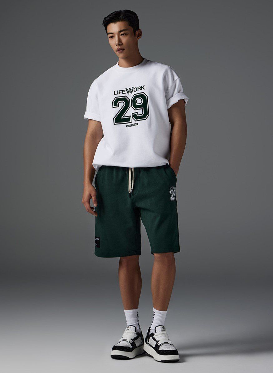  Áo thun Life Work [Unisex] - Numbering One Mile Short Sleeve T-Shirt - LW252TS103 