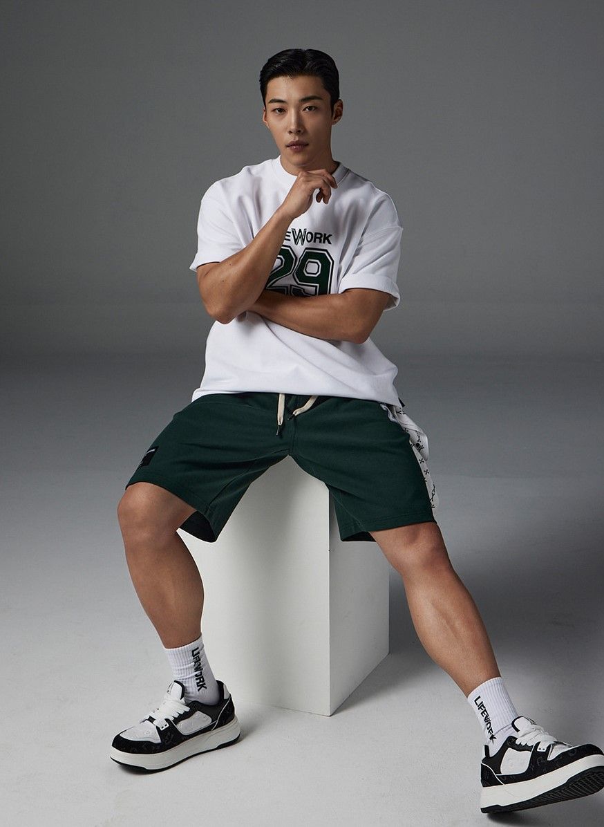  Áo thun Life Work [Unisex] - Numbering One Mile Short Sleeve T-Shirt - LW252TS103 