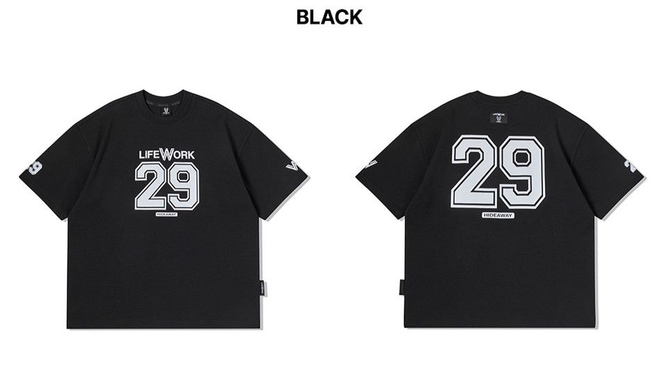  Áo thun Life Work [Unisex] - Numbering One Mile Short Sleeve T-Shirt - LW252TS103 