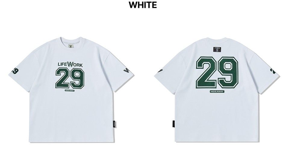  Áo thun Life Work [Unisex] - Numbering One Mile Short Sleeve T-Shirt - LW252TS103 