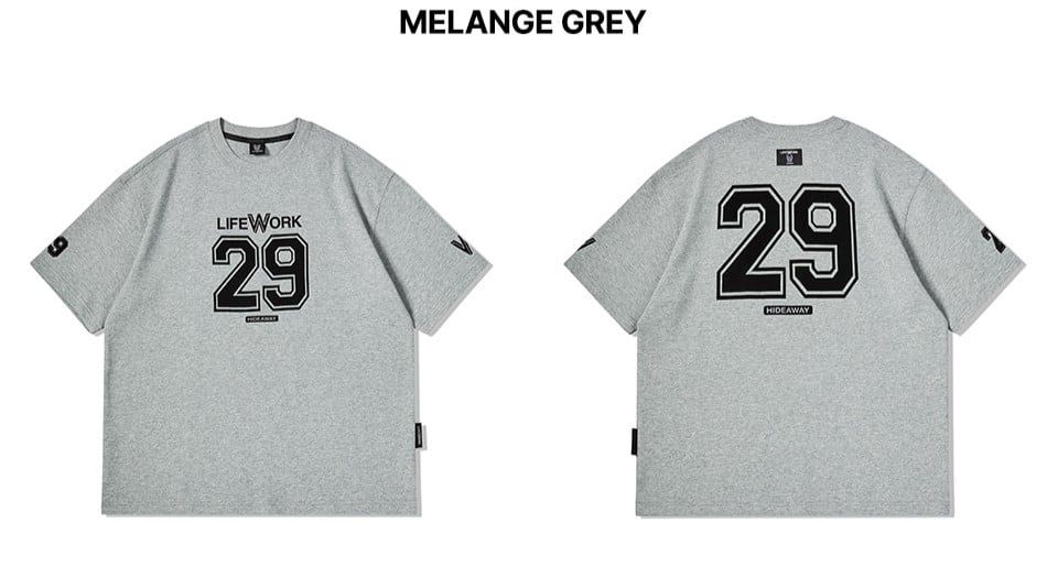  Áo thun Life Work [Unisex] - Numbering One Mile Short Sleeve T-Shirt - LW252TS103 