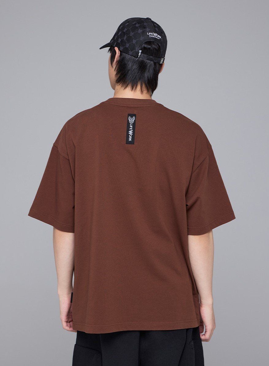  Áo thun Life Work [Unisex] - Duffle Bag Hipdog Applique Short Sleeve T-Shirt - LW252TS428 