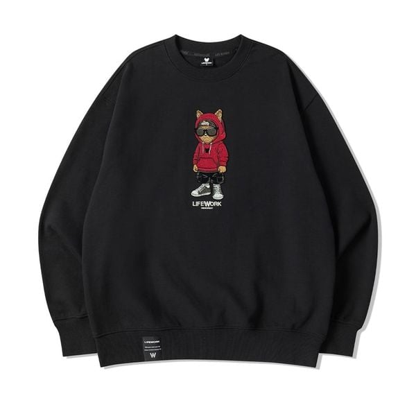 Áo Sweater Life Work - [Unisex] Grass Embroidery Hipdog - LW253MT107