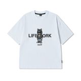 Áo thun LifeWork [Unisex] - Hipdog Hooded Applique Short Sleeve T-shirt - LW262TS104 