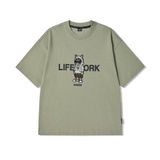  Áo thun LifeWork [Unisex] - Hipdog Hooded Applique Short Sleeve T-shirt - LW262TS104 