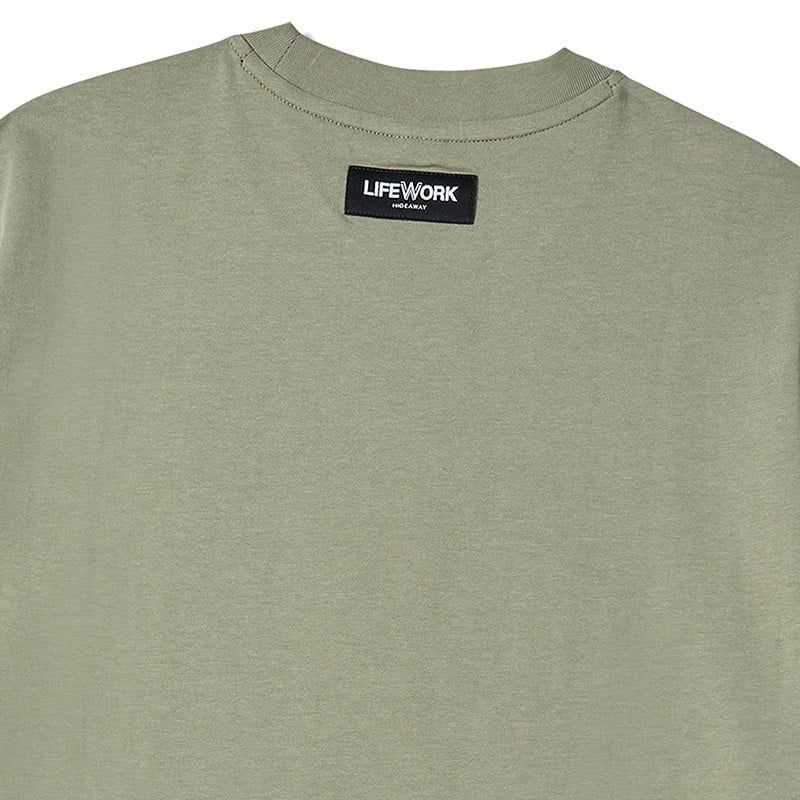 Áo thun LifeWork [Unisex] - Hipdog Hooded Applique Short Sleeve T-shirt - LW262TS104 