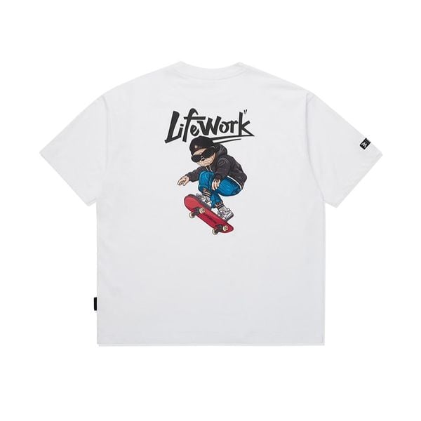  Áo thun Life Work [Unisex] - Clover Board Hip Dog - LW262TS453 