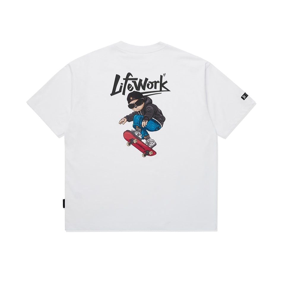  Áo thun Life Work [Unisex] - Clover Board Hip Dog - LW262TS453 