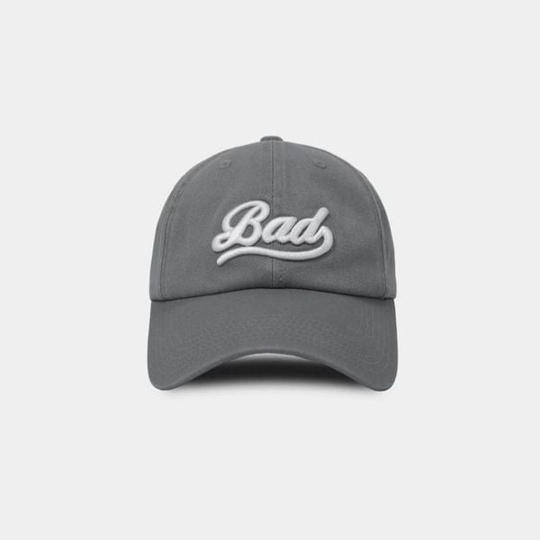 Nón Badblood [Unisex] - [w-hat24-004] Twill Cotton Ball Cap Gray