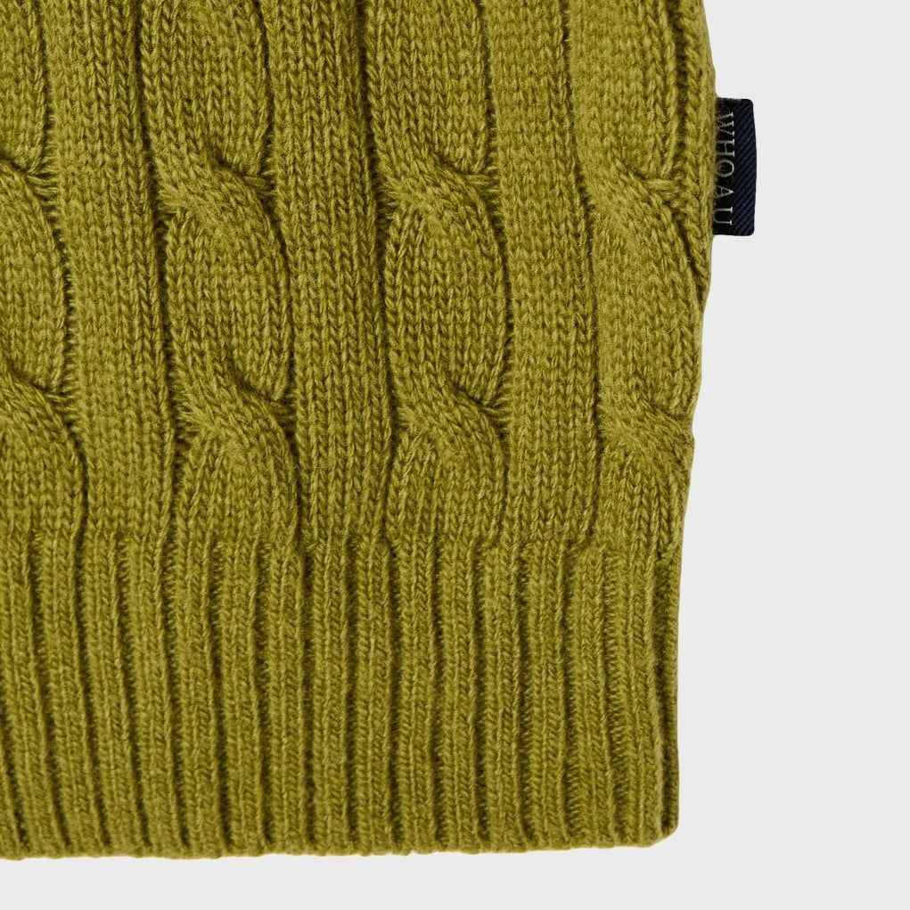  Áo Sweater Whoau [Nữ] - Steve Cable R-neck Pullover - WHKAG4921F 
