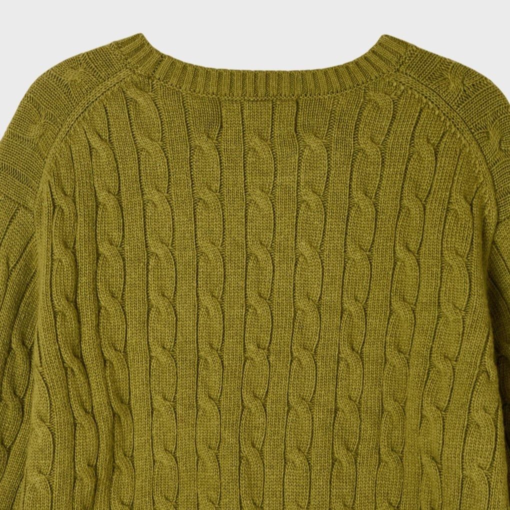  Áo Sweater Whoau [Nữ] - Steve Cable R-neck Pullover - WHKAG4921F 