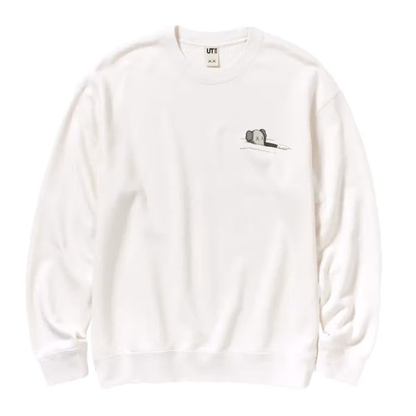 Áo Thun Kaws x Uniqlo - UT Graphic Black Sweatshirt
