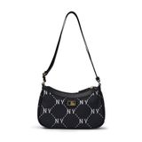  Túi Xách MLB Korea - Dia Mono JQD Mini Hobo Bag New York Yankees Black - 7ACRMD15N-50BKS 