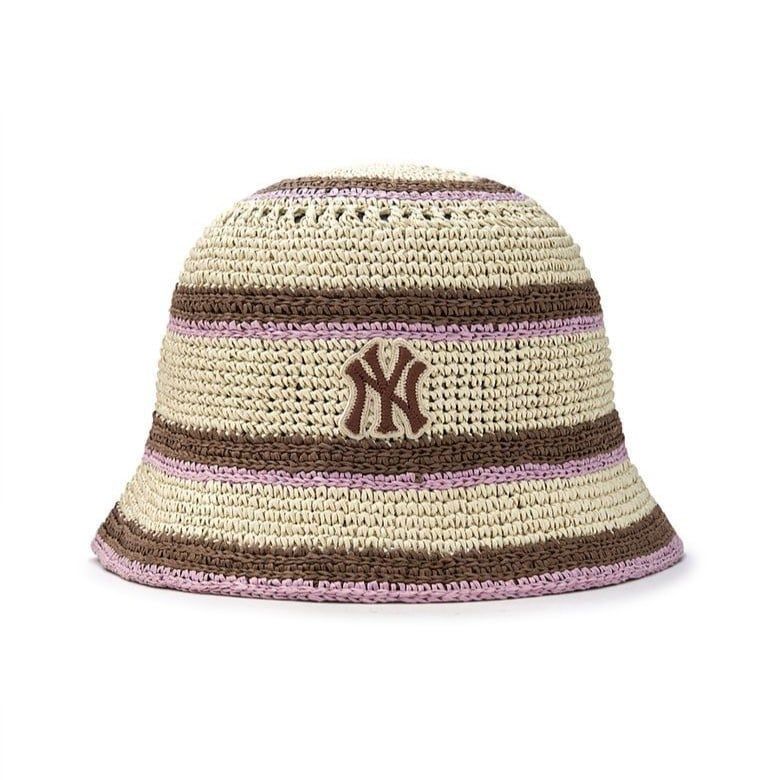  Nón Bucket Dệt Kim MLB - Stripe Summer - 3AHTV0153-50BGD 