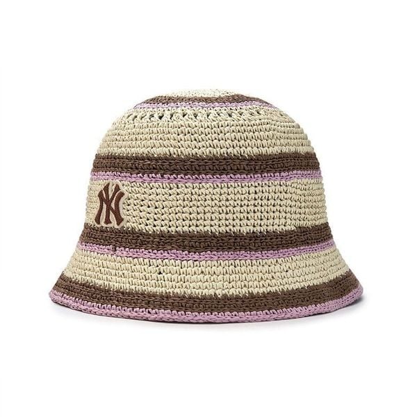 Nón Bucket Dệt Kim MLB - Stripe Summer - 3AHTV0153-50BGD