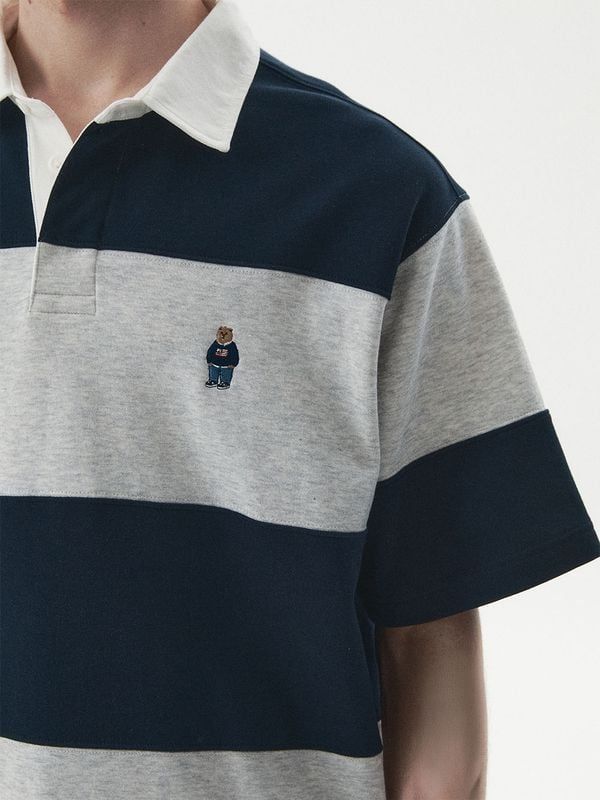  Áo Polo WHOAU [Unisex] -Steve Colorblock Collar T-Shirt - WHHAG2421U 