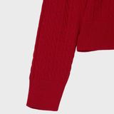  Áo Cardigan WHOAU [Nữ] - Steve High Gauge Wool Cable - WHCKG2325F 