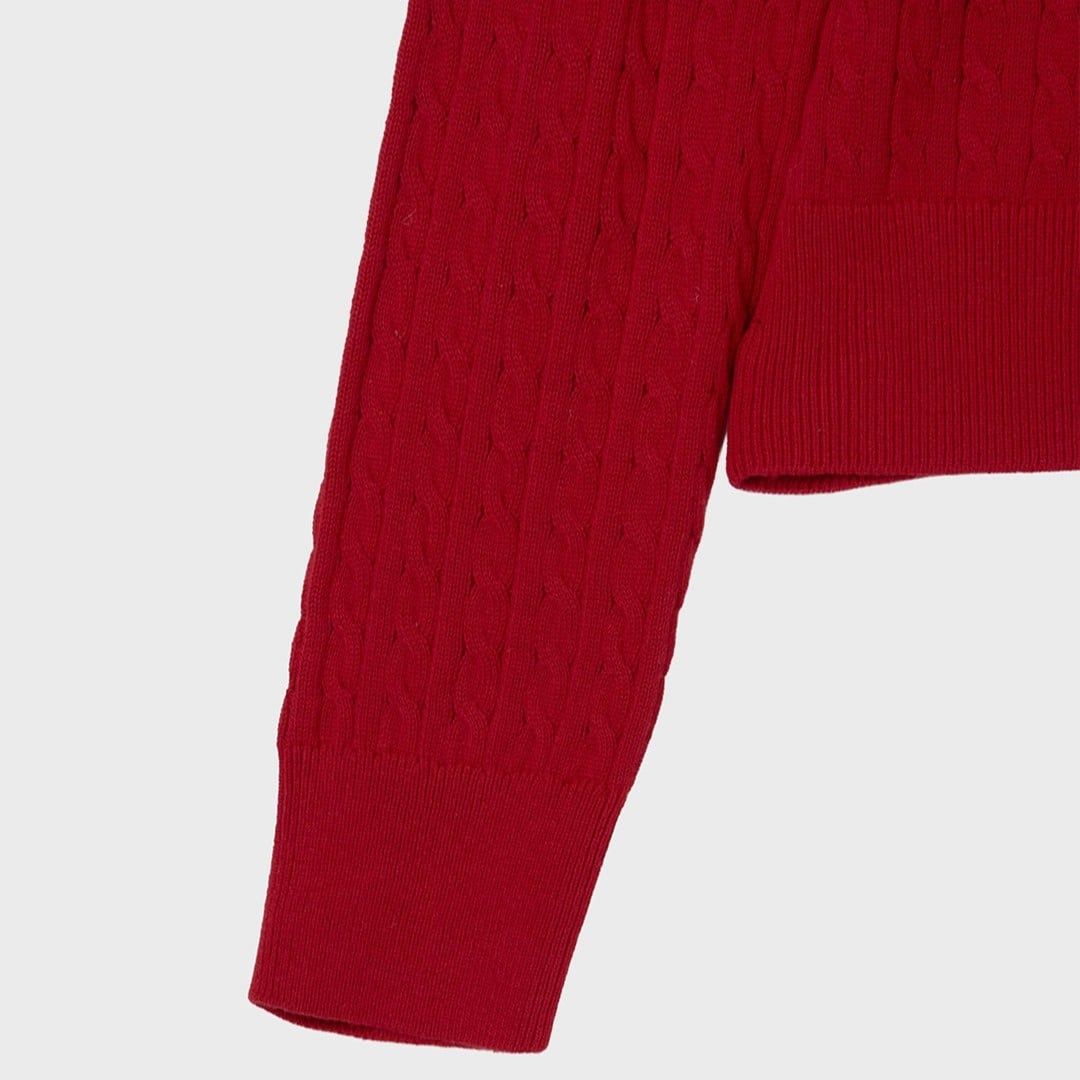  Áo Cardigan WHOAU [Nữ] - Steve High Gauge Wool Cable - WHCKG2325F 