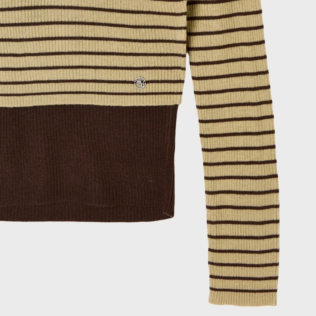  Áo Thun Cổ Yếm WHOAU [Nữ] - Halterneck Layered Pullover - WHKAG4851F 